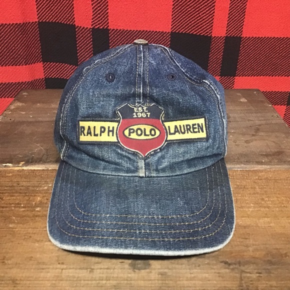 polo denim hat